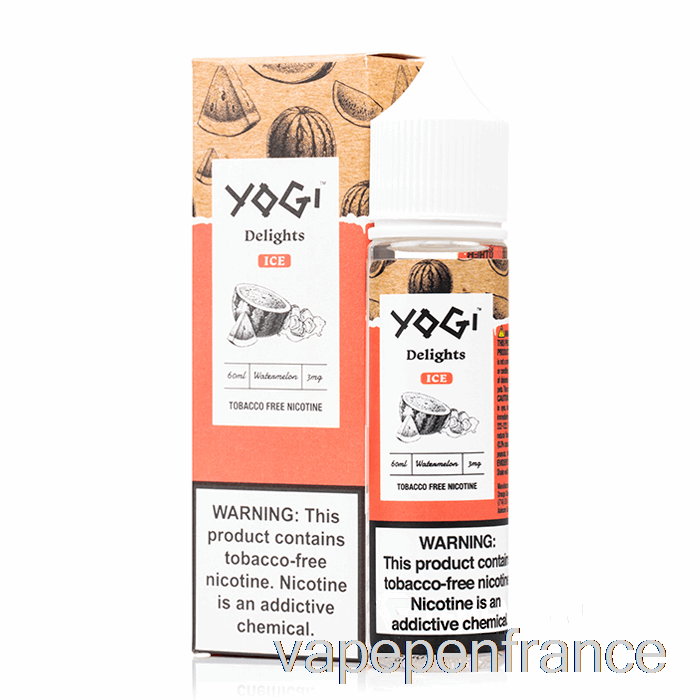 Glace à La Pastèque - Délices Yogi - Stylo Vape 60 Ml 0 Mg